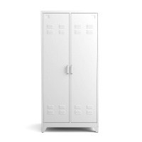 Шкаф С 2 дверками из металла Hiba единый размер белый LA REDOUTE INTERIEURS  фото, kupilegko.ru